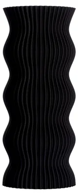 Produktbild von Dekovase Anneli XL 38cm Bodenvase Deko Vase Pampasgras Trockenblumen (Schwarz)