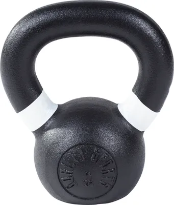 Produktbild von GORILLA SPORTS® Kettlebell - 4kg Gewichte, Gusseisen, Schwarz mit Farbmarkierungen - Kugelhantel, Kugelgewicht, Schwunghantel, Krafttraining Gewichten
