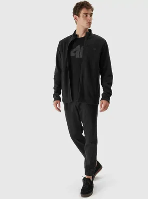 Productafbeelding van 4F Herenfleece met opstaande kraag, zwart, maat 3XL