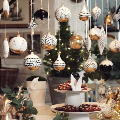 Produktbild von Weihnachtskugel mit Weihnachtsbaum Dekor