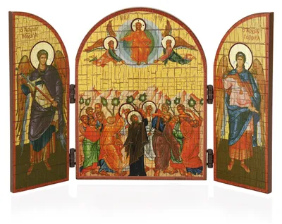 Imagen del producto de Tríptico de madera con la Ascensión de Cristo