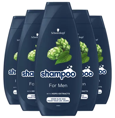 Immagine prodotto di 5 shampoo Schwarzkopf da 400 ml per uomo