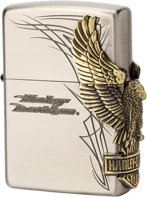 Obrázek produktu pro Zapalovač Harley Davidson, stříbrný