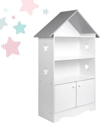 Obrázek produktu pro Bílá dětská skříň s dvířky a konstrukcí z MDF