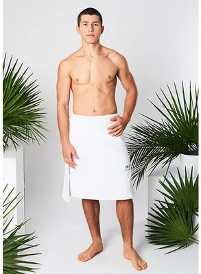 Zdjęcie produktu dla Kilt frotte wiązany OEKO-TEX® Standard YEYE  Nature Biały XL