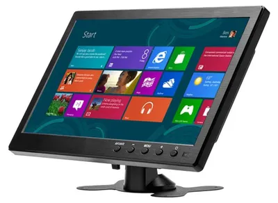Produktbild von Auto Kopfstützen-Monitor - LCD-Display - 25,7 cm - 1024×600 - HDMI/VGA/AV/USB/SD - Rückfahrkamera-Eingang - EU-Stecker - Schwarz