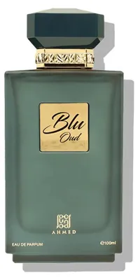 Produktbild von Ahmed Al Maghribi Blu Oud Eau de Parfum 100 ml Unisex – Frisch Aquatischer Oud Duft mit Zitrus & Holz – Langanhaltendes Parfum