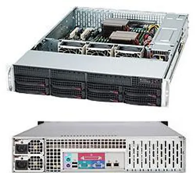 Produktbild von 2He Supermicro Cse-825Tqc-R1K03Lpb