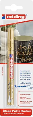 Produktbild von Edding Kalligrafie Glanzlackmarker 753 1-2,5 mm gold Bl.
