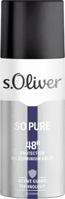 Obrázok produktu pre S. Oliver, So Pure, Hydrating 48H, Deodorant Spray, For Men, 150 ml
