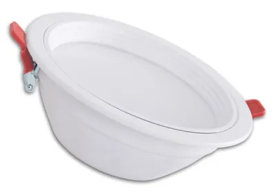 Obrázek produktu pro Vestavěné osvětlení – LED vestavné světlo "POINT", průměr: 19,5 cm, funkční design, vyrobeno z kovu a plastu, barva: neutrální bílá, hloubka: 8 cm, průměr: 19,5 cm, včetně LED, stmívatelné