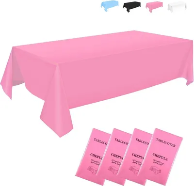 Immagine prodotto di Tovaglia monouso 137x274 cm confezione da 4 pezzi Rosa impermeabile