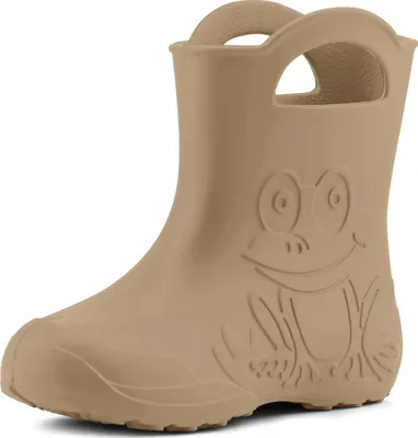 Produktbild von Ladeheid Eva Kinder Jungen Mädchen Gummistiefel Regenschuhe LA-CA-01 (Kamel, 26/27 EU)