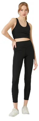 Productafbeelding van Koton sportlegging voor dames, met stikseldetails en hoge taille