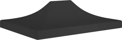 Produktbild von Möbel Partyzelt-Dach 4,5x3 m Schwarz 270 g/m² - Pavillon Dächer und -Seitenteile 315373