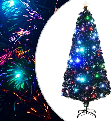 Produktbild von Vorbeleuchteter Weihnachtsbaum mit Ständer und LED 180 cm Glasfaser