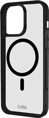 Produktbild von Case für iPhone 15 Pro Max mit farbigen Rändern, kompatibel mit MagSafe Aufladung, Schwarz