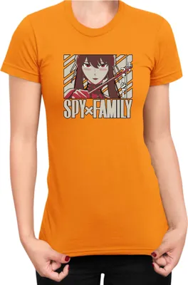 Zdjęcie produktu dla Koszulka Damska Japan Anime Manga Family Anime X Manga Spy Fan Solo Yor, Lady XS / Pomarańczowy