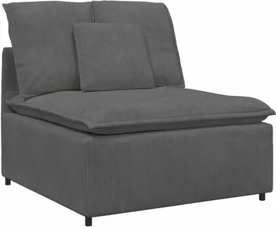 Zdjęcie produktu dla Modułowy moduł centralny sofy z poduszkami Ciemnoszary 100 cm