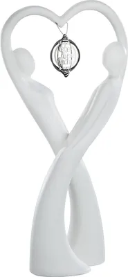 Obrázek produktu pro GILDE Francis, figurka, pár, "Schwungvoll", rčení, keramika, krémová, , d. 11 cm, š. 18,5 cm, v. 36 cm 30980