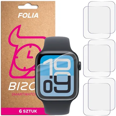 Produktbild von 6x Schutzfolie für den Bildschirm für Apple Watch 4/5/6/7/8/9/SE/SE 2/SE3 40 / 41 mm, Bizon Watch HydroFlex