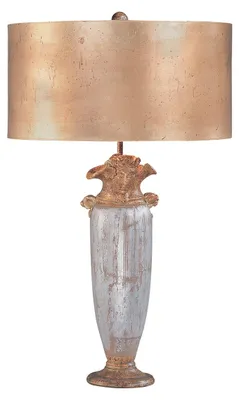 Produktbild von Elstead Bienville Tischleuchte E27 Silber, gold und braun