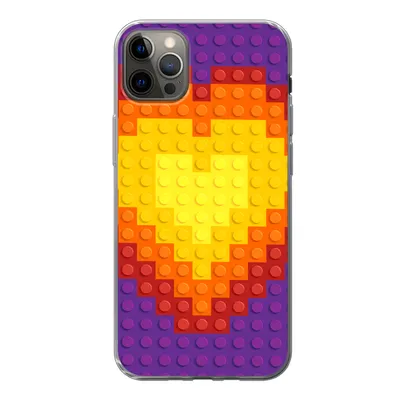 Produktbild von MuchoWow® Handyhülle Schutzhülle Hülle für iPhone 12 Pro Max Muster - Herz Silikon Softcase Handy Hülle - Hartschale