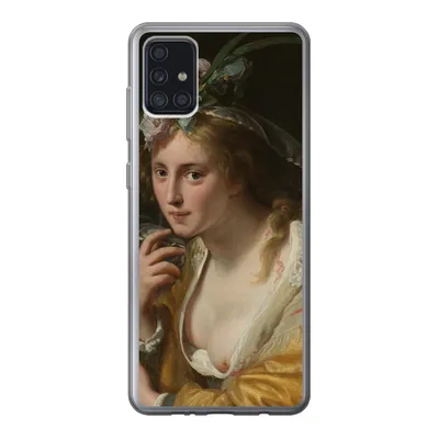 Produktbild von MuchoWow® Handyhülle Schutzhülle Hülle für Samsung Galaxy A52 5G Eine Hirtin - Gemälde von Paulus Moreelse Silikon Softcase Handy Hülle - Umschlag