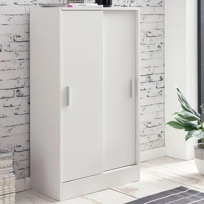 Produktbild von Kommode >WL5.817< in Weiß, Holzwerkstoff - 60x108x29cm (BxHxT)