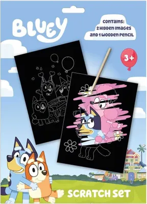 Produktbild von Bluey Kratzbild-set Mehrfarbig  Mehrfarbig One Size