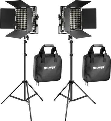 Zdjęcie produktu dla Zestaw dwuczęściowego, dwukolorowego oświetlenia LED do filmów - lampa studyjna - lampa fotograficzna - lampa do filmów - lampa LED