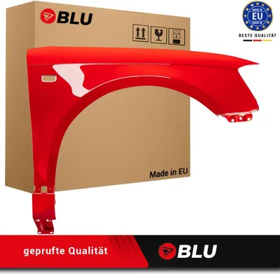 Image de BLU Aile Compatible avec Audi A3 8P II-generation LY3H Droite Rot LaserRot | 2003-2008 | Avant | Peint| Prêt à Monter | Galvanisé