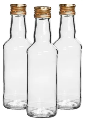 Produktbild von Set mit 10 Glasflaschen, je 200 ml, mit Schraubverschluss