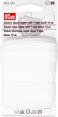 Produktbild von Prym Elastic-Band super soft 7 mm weiß 15 m  