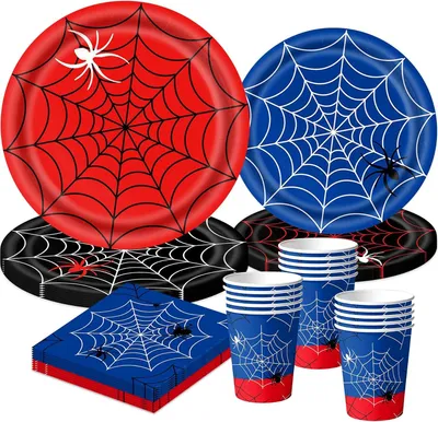 Productafbeelding van Partyserviesset - 50-delig - Decoratieve feestaccessoires - Kartonnen