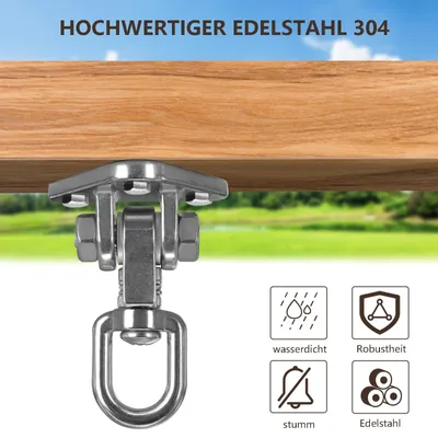 Immagine prodotto di Solidchoice - Gancio per soffitto - Rotazione a 360 gradi, capacità di carico fino a 400 kg