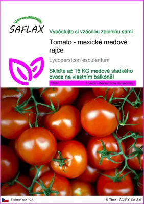 Obrázek produktu pro SAFLAX - Tomato - mexické medové rajče - Lycopersicon esculentum - 10 Semena