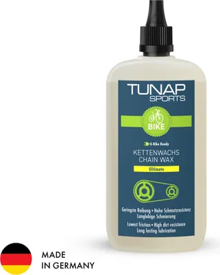Produktbild von TUNAP SPORTS Kettenwachs Ultimate Tropfflasche - 100 ml | Fett-Wachs-Matrix mit Keramikpartikeln für Fahrradketten | E-Bike Ready |  Germany