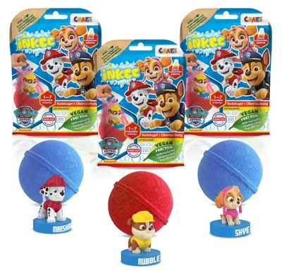 Produktbild von INKEE - Surprise Paw Patrol Badebomben Kinder mit Überraschung Überraschungs-Bad