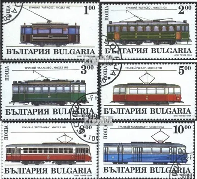 Produktbild von Briefmarken Bulgarien 1994 Mi 4144-4149 (kompl.Ausg.) gestempelt Straßenbahntriebwagen