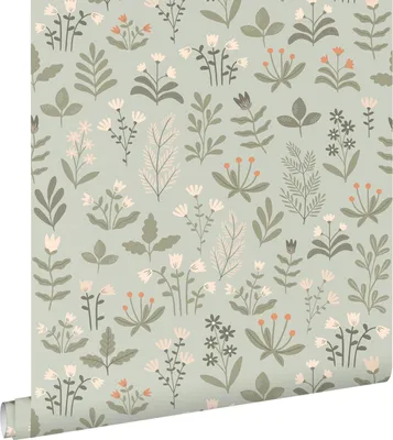 Obrázek produktu pro ESTAhome tapety pole květiny světle šedá zelená a béžová 50 x 900 cm