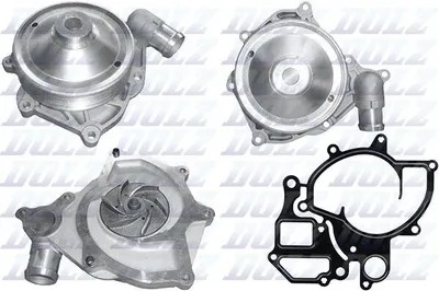 Produktbild von DOLZ P502 Kühlmittelpumpe Wasserpumpe mit Keilrippenriemenscheibe für PORSCHE 911 (997) BOXSTER (987) 911 Cabriolet (997) CAYMAN (987) 911 Targa (997)