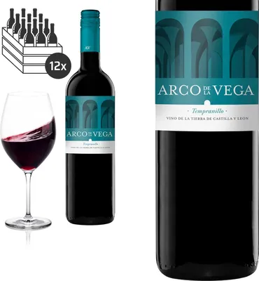 Produktbild von 12er Karton 2020 Tempranillo Arco de la Vega Castilla y Leon von Bodegas Avelino Vegas - Rotwein