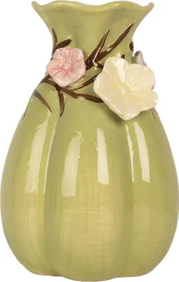 Immagine prodotto di Vaso Clayre & Eef Ø 14x21 cm Fiori in Vetroceramica verde
