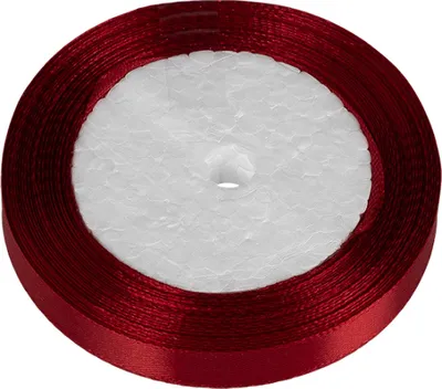 Zdjęcie produktu dla Wstążka satynowa – 12 mm / 22,5 m – bordowa