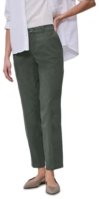 Immagine prodotto di Pantaloni chino Street One, modello casual, in tessuto più morbido, colore verde "Cilantro", taglia 40