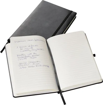 Produktbild von Notizbuch / A5 / 160 Seiten / Farbe: schwarz
