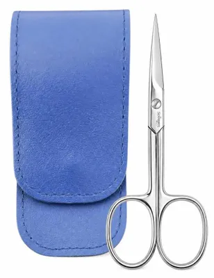 Produktbild von Solingen Nagelhautschere gehärteter Stahl – Extra scharf mit gebogener Schneide Blau