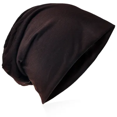 Produktbild von Beanie Muetze Unifarbe Sattelbraun