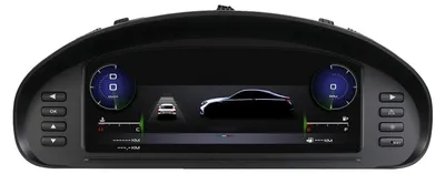 Produktbild von Armaturenbrettanzeige, kompatibel mit Peugeot 407 und 407SW, LCD-Digitalanzeigen, Instrumentenanzeige